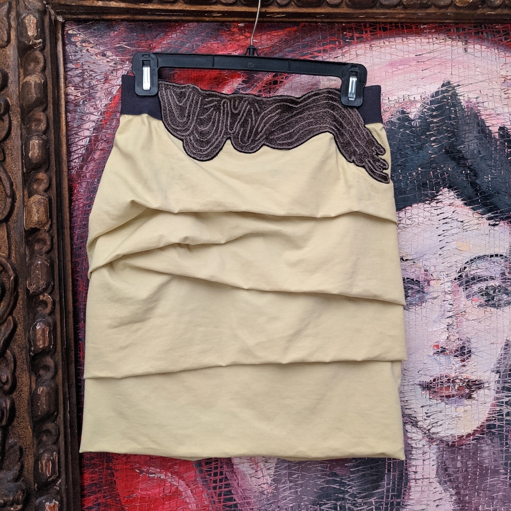 Yiguel Azrouel ruched miniskirt size 6